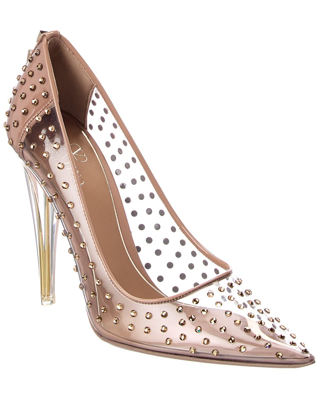 Valentino Nite Out 110 Satin Pump Clear