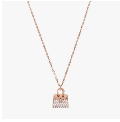 18K White Gold Diamond Eternal No 5 Necklace